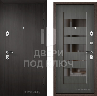 Утепленная входная дверь в коттедж ДПК-9868