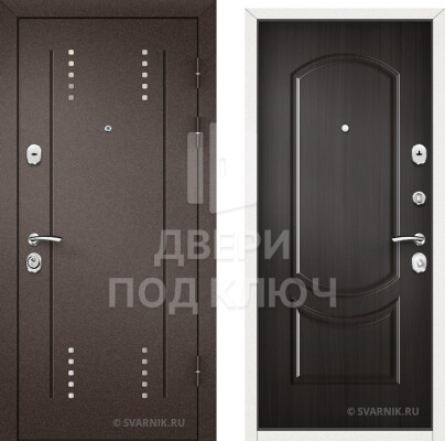 Металлическая входная утепленная дверь в коттедж ДПК-9883
