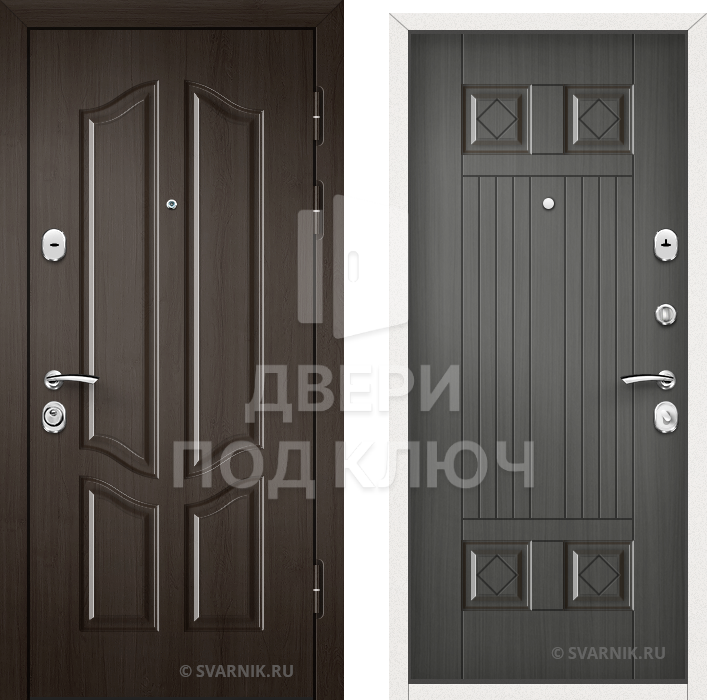 Утепленная входная дверь в коттедж ДПК-9898