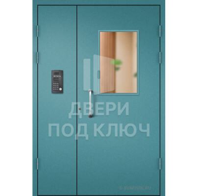 Тамбурная подъездная дверь с электромагнитным замком ДПК-13704