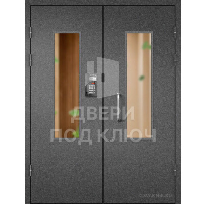 Входная металлическая дверь с окном, цена ДПК-13718